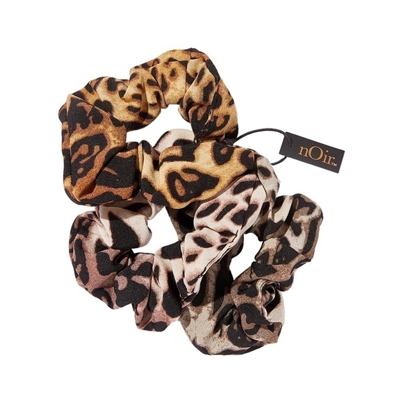 nOir Ombre Leopard Scrunchies - Picture 4 of 12